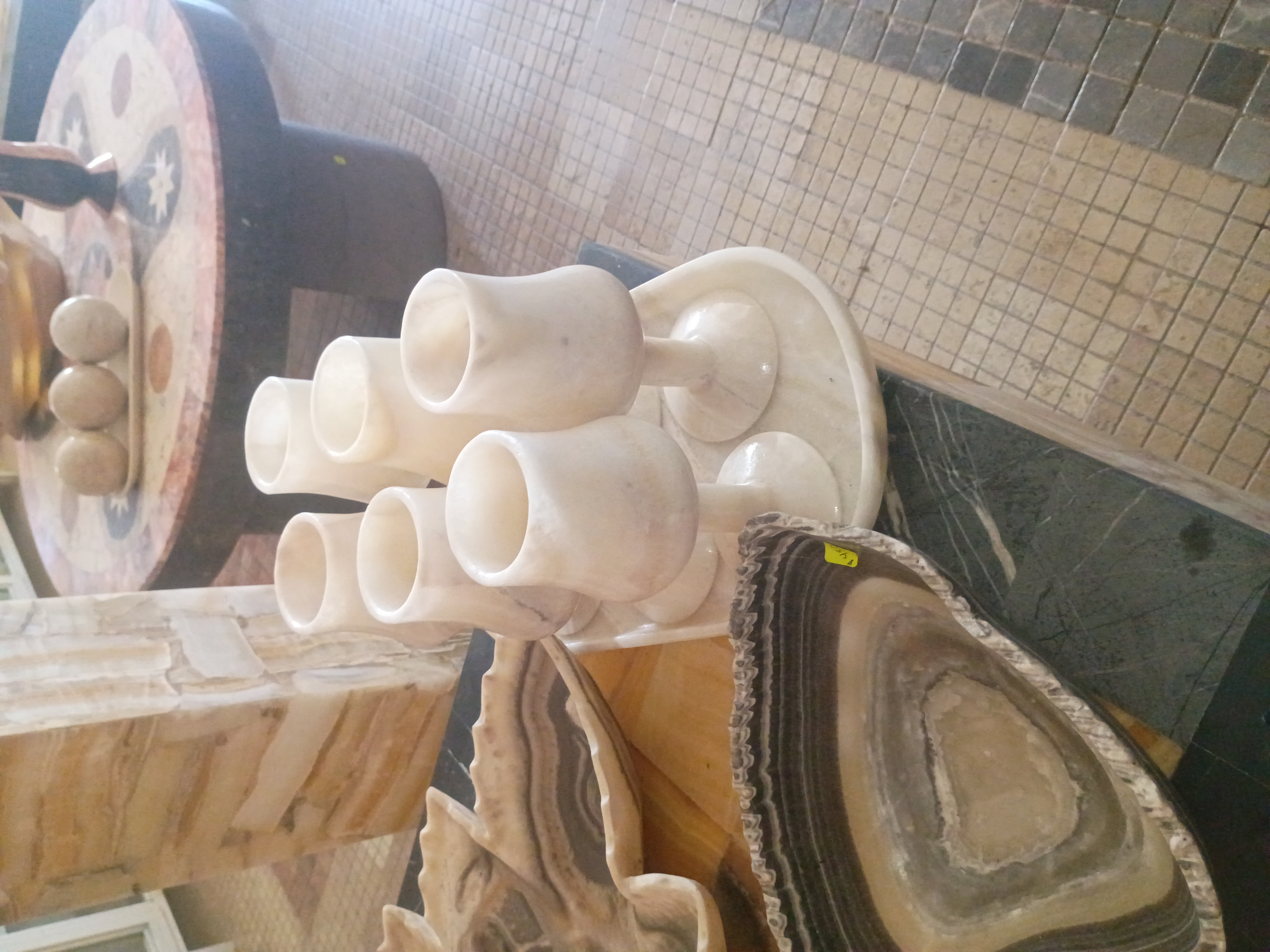 Juego de copas de onix